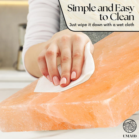 UMAID salt block easy cleaning—wipe clean and air dry