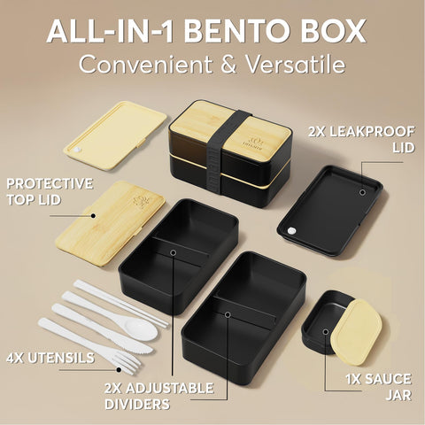 Umami Bento Box stackable design saves kitchen space