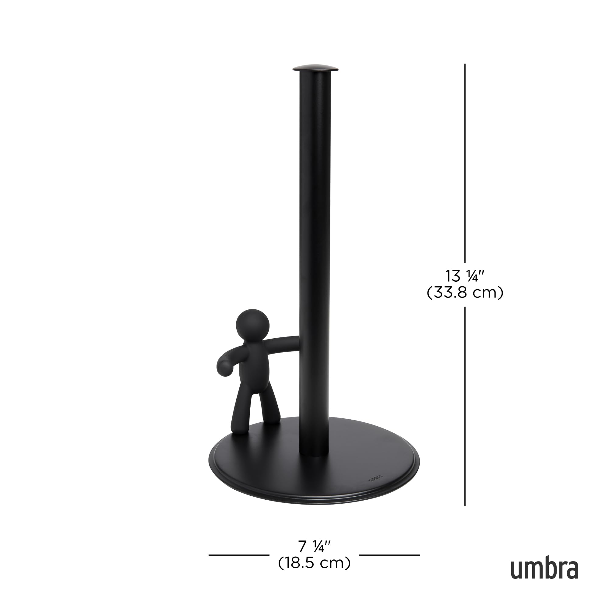 Umbra Buddy quick-loading post supports standard rolls for fast refills