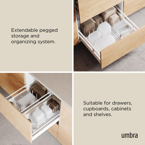 Umbra Peggy non slip feet keeping the tray steady on a surface
