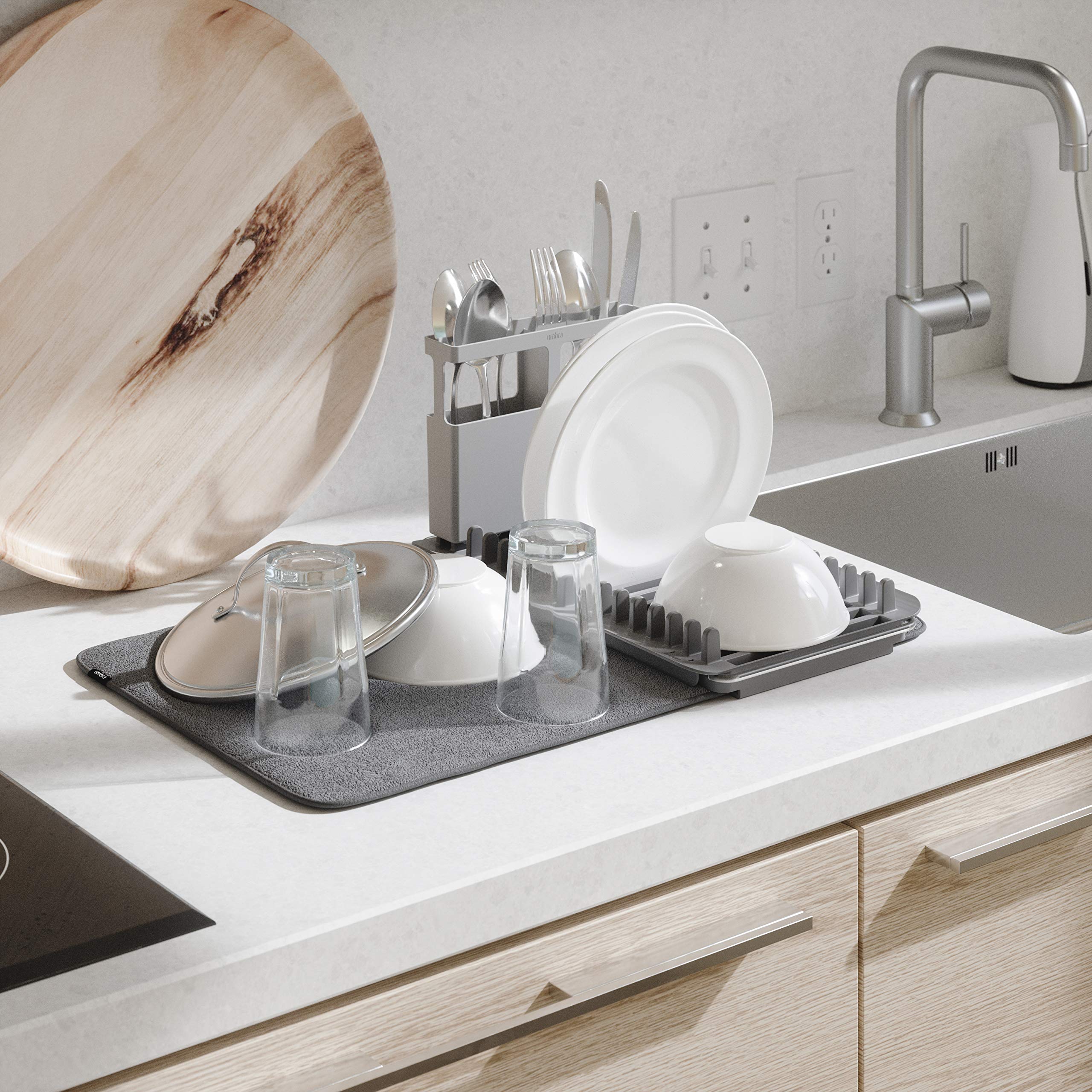 Umbra UDry BPA-free dish rack for everyday safe use.