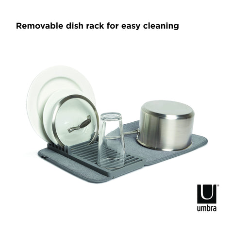 Folded Umbra UDRY Mini demonstrates compact storage.
