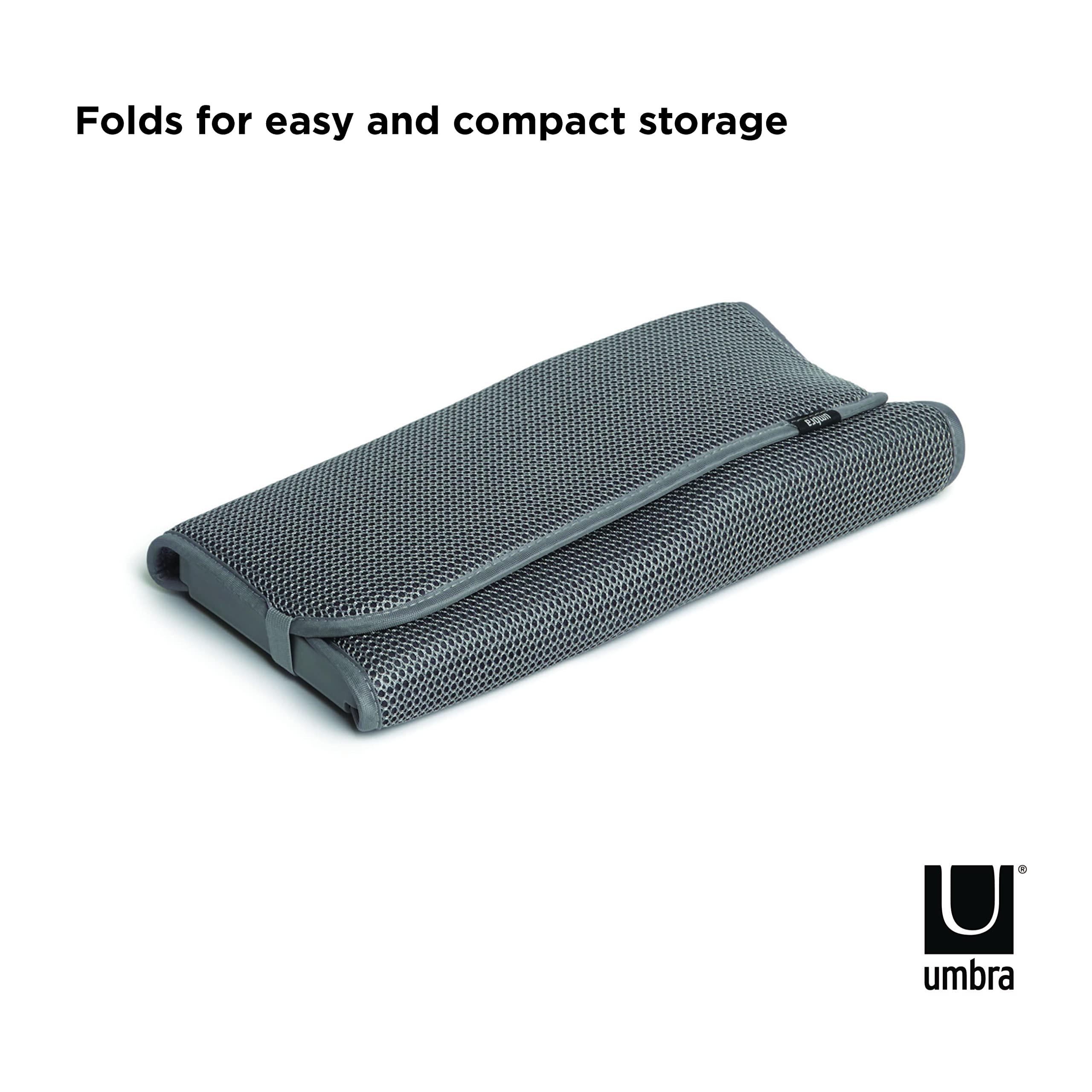 Side view of Umbra UDRY Mini highlighting dual function drying.