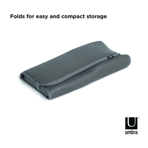 Side view of Umbra UDRY Mini highlighting dual function drying.