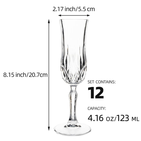 Etched glass coupe by UMEIED shines at receptions and toasts
