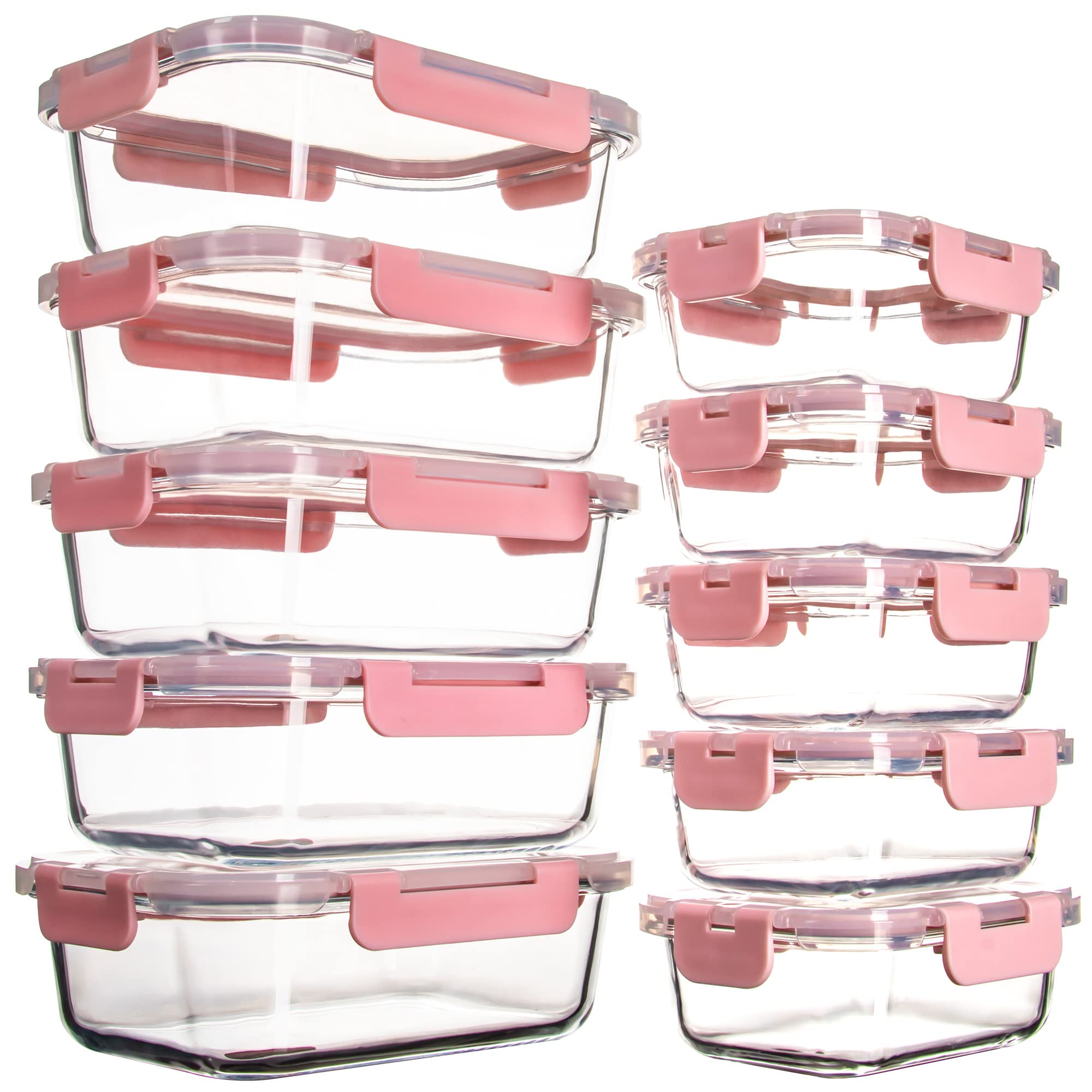 UMEIED 34oz rectangle glass container for meal prep and visibility.