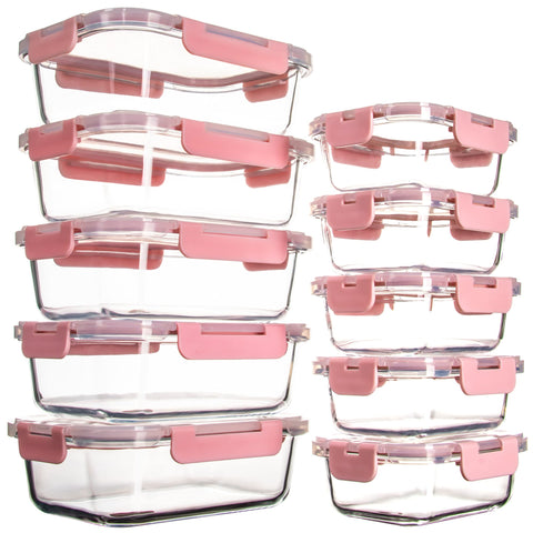 UMEIED 34oz rectangle glass container for meal prep and visibility.