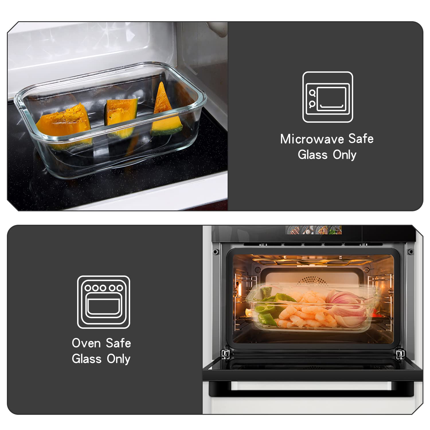 UMEIED dishwasher-safe glass for easy cleaning and odor resistance.