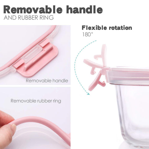 UMEIED stackable design helps save kitchen space and organize.