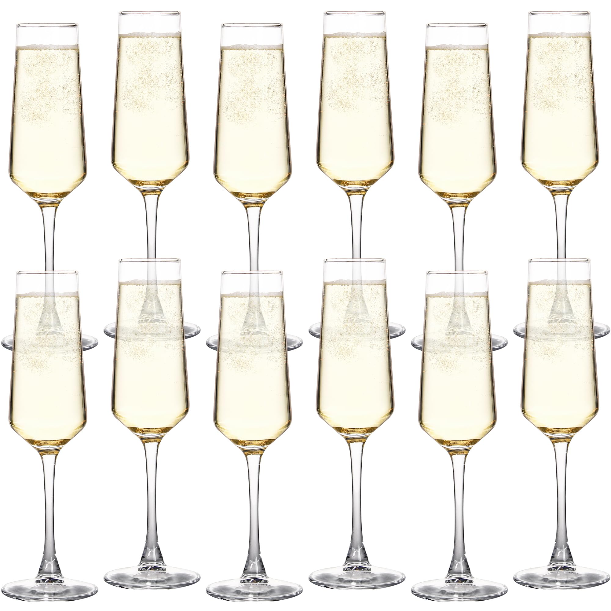 UMEIED 12-piece champagne flutes kit fits gifts and party favors.