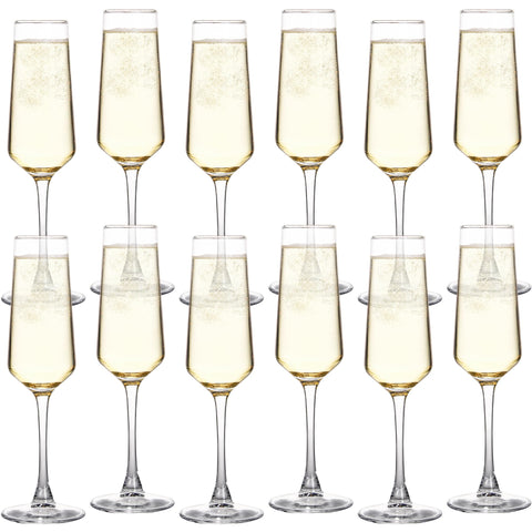 UMEIED 12-piece champagne flutes kit fits gifts and party favors.