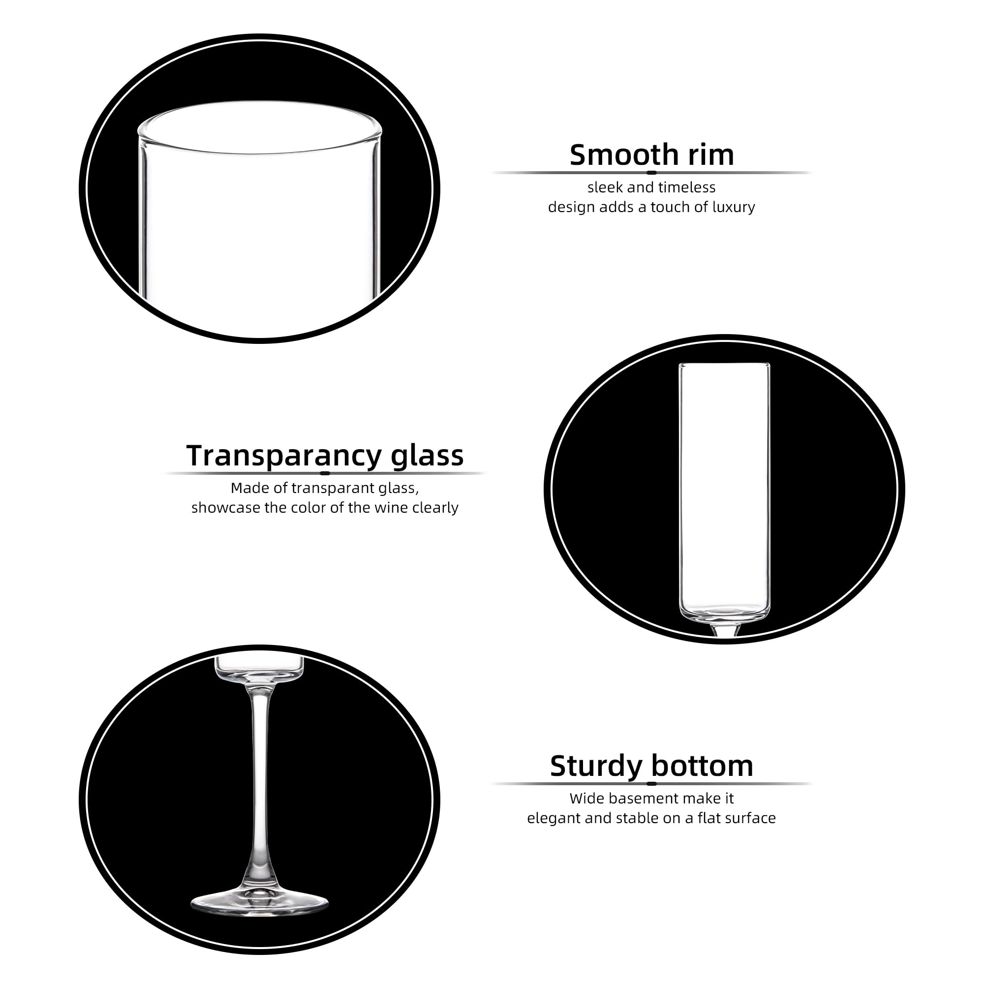 UMEIED long-stem champagne glasses create an elegant table setting.