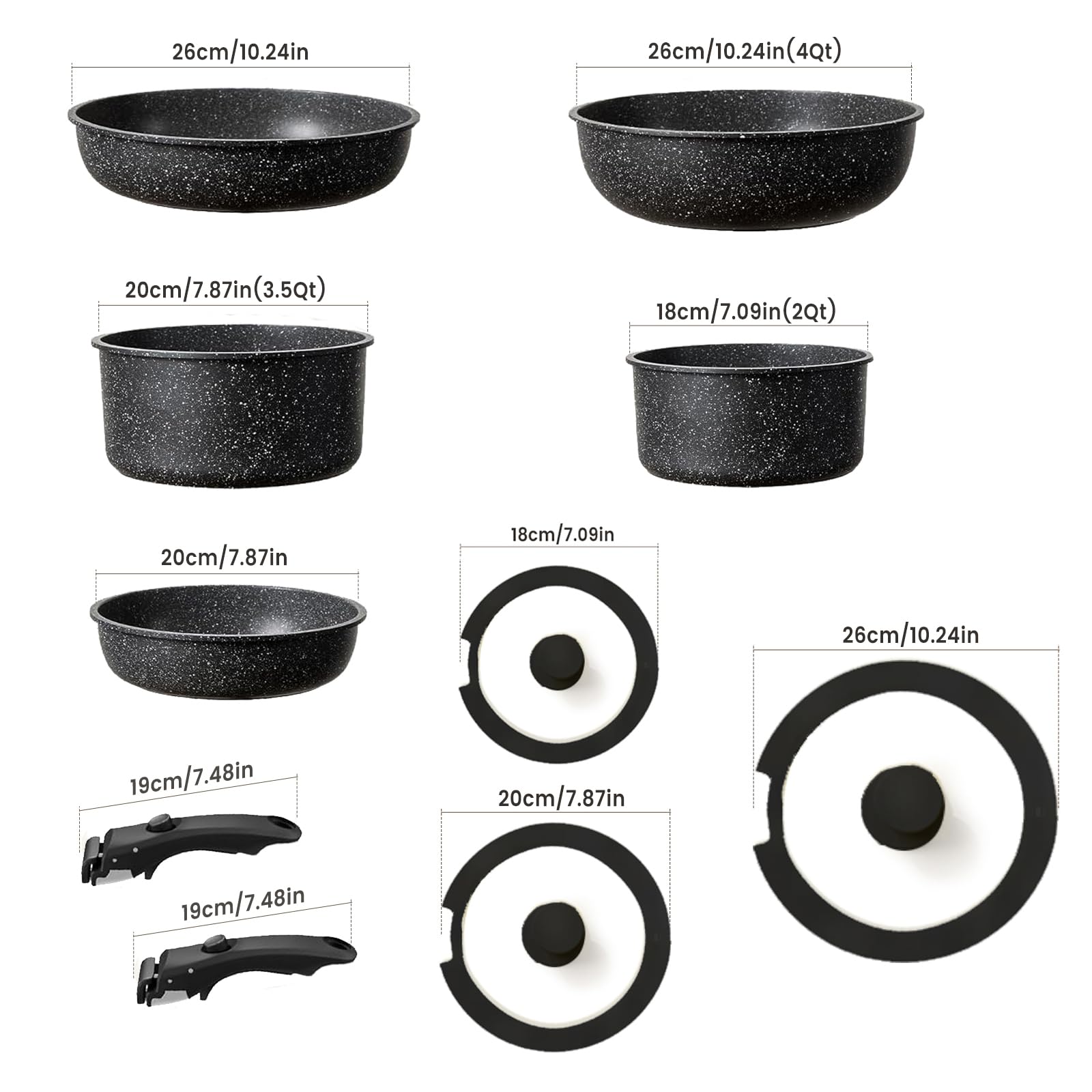 UMETRE nonstick, PFAS-free surface minimizes sticking for easy meals