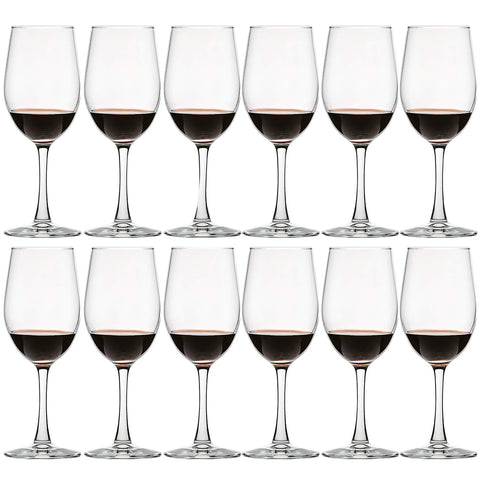 UMI UMIZILI 12oz wine glasses set showing crystal clarity for red and white wines