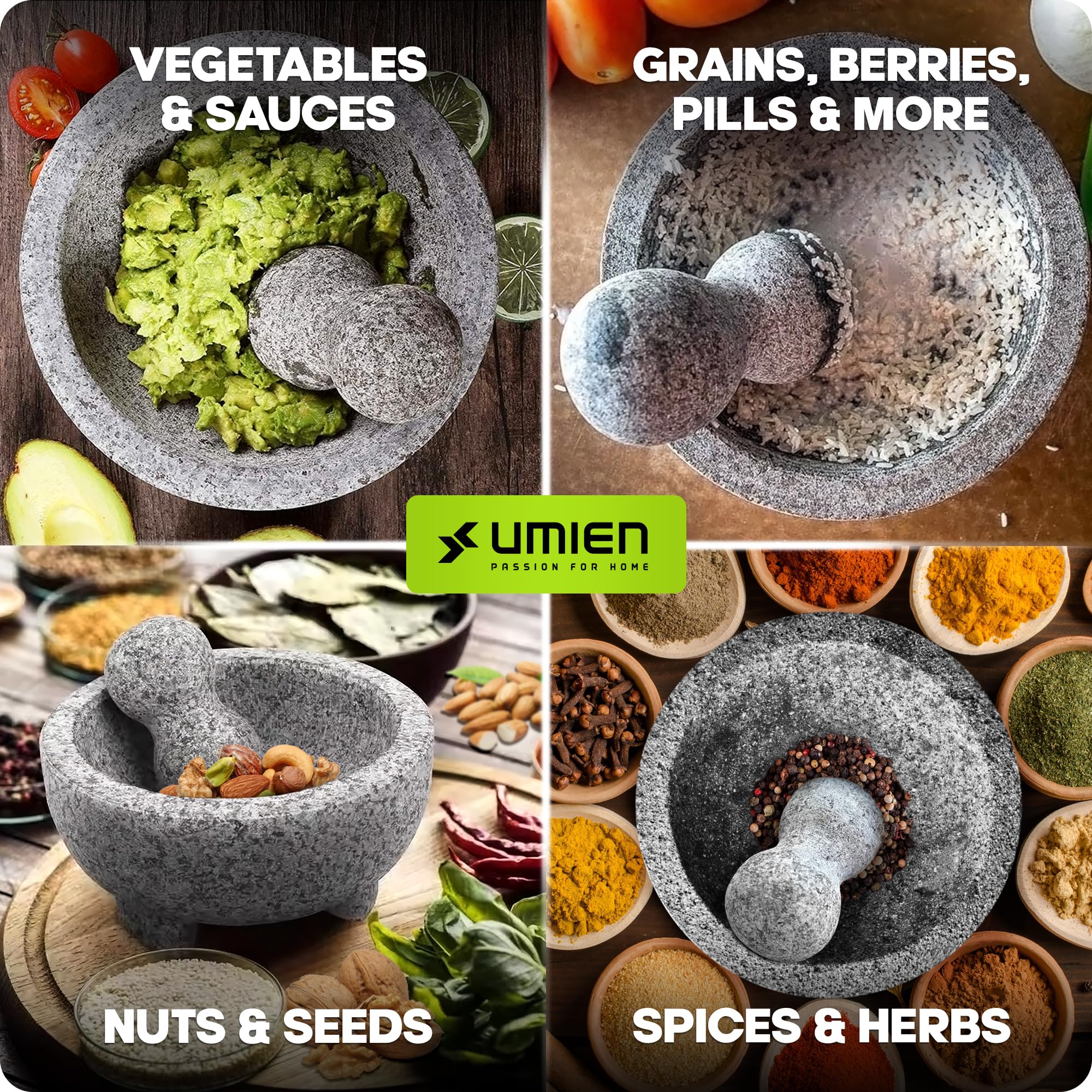 UMIEN versatile tool for spices herbs salsas and pestos