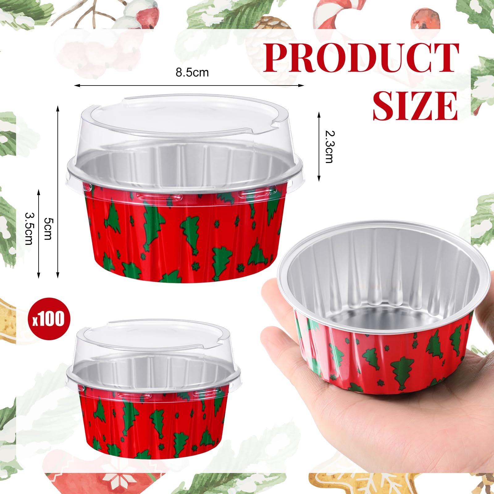 Umigy 100 pack foil cupcake liners provide bulk value for parties