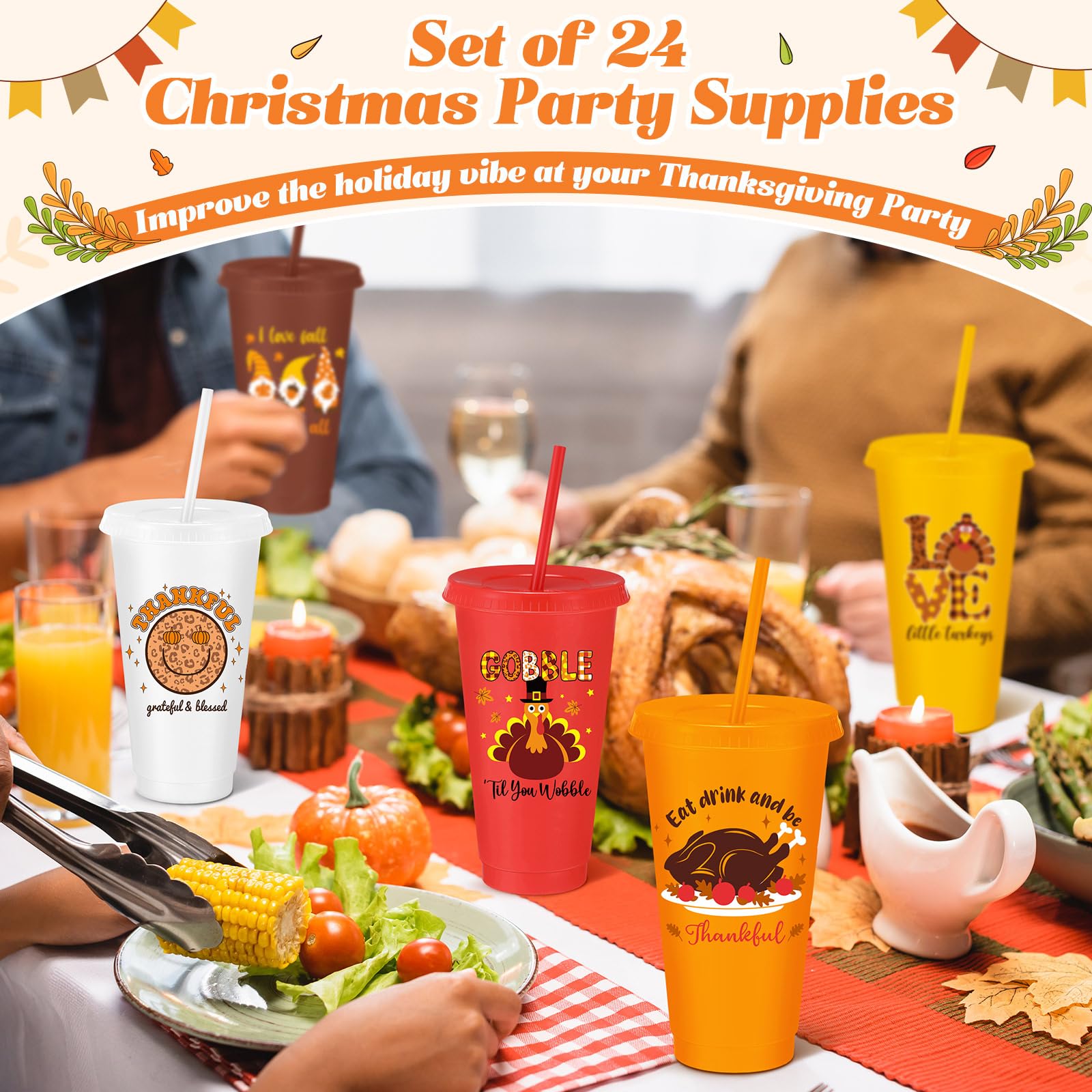 Umigy autumn color options cups match decor and party themes
