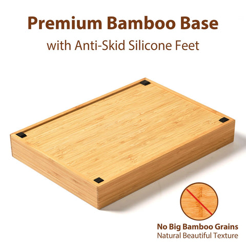 Umilife anti-skid feet keep the tray stable during use.