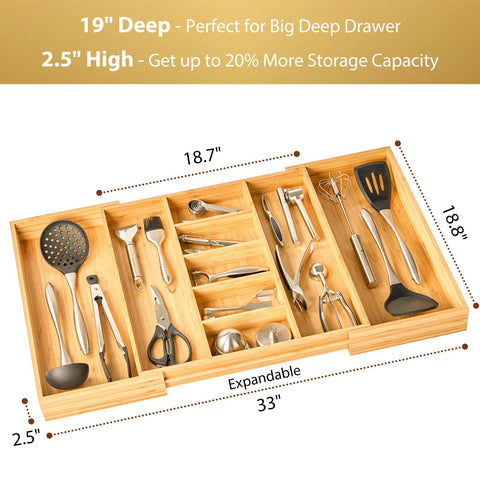 Umilife bamboo drawer divider close up highlighting durable build