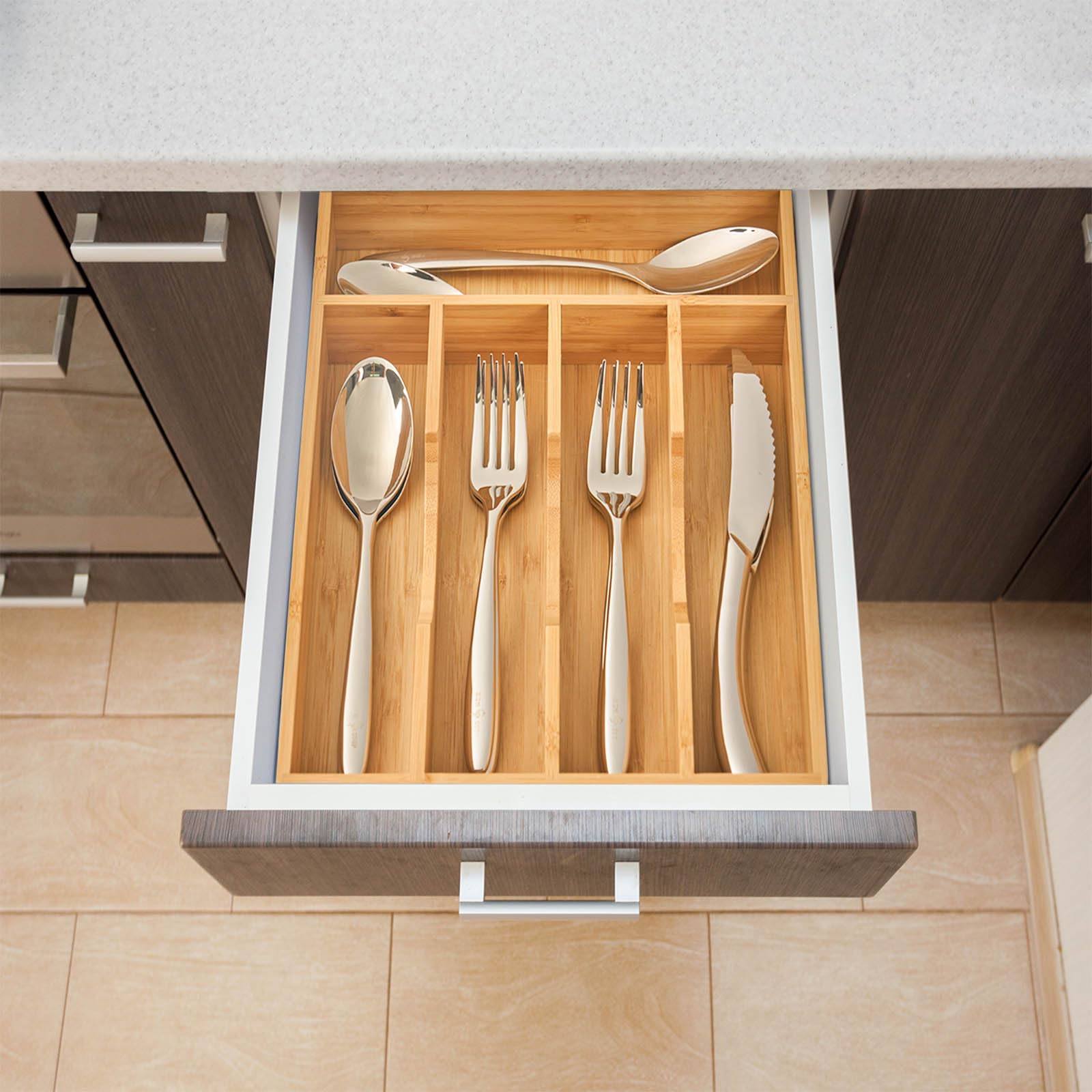 Umilife 8.25-inch design fits small drawers.