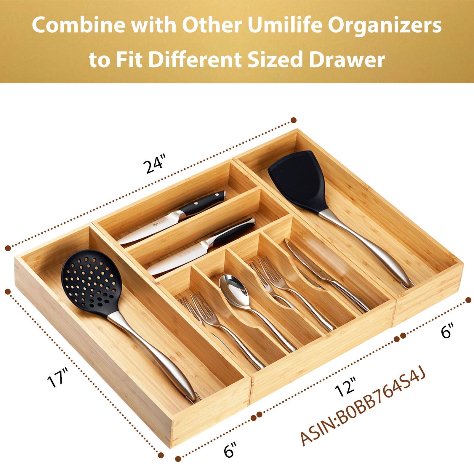 Umilife versatile storage for kitchen, pantry, bathroom, and office.