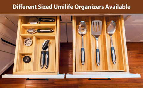 Umilife compact office drawer setup keeps pens tidy.
