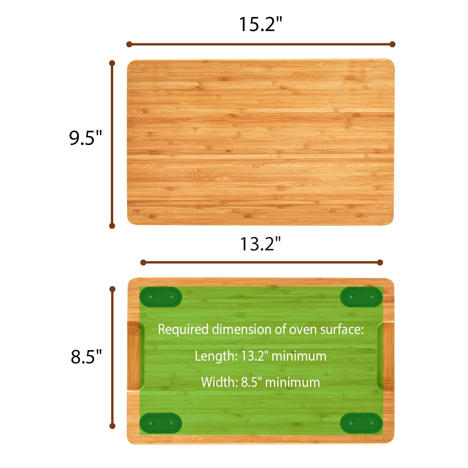 Umilife durable bamboo cutting board for long term kitchen use
