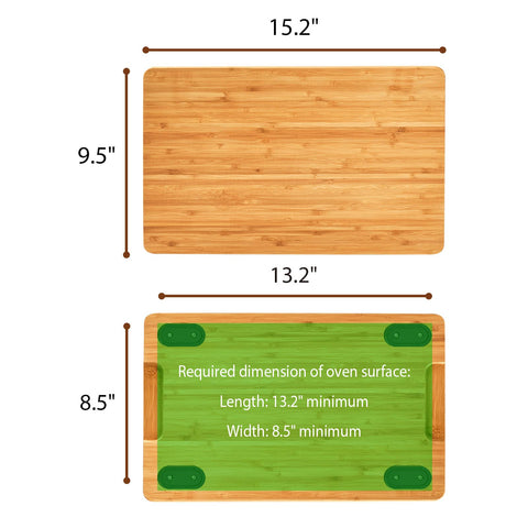 Umilife durable bamboo cutting board for long term kitchen use