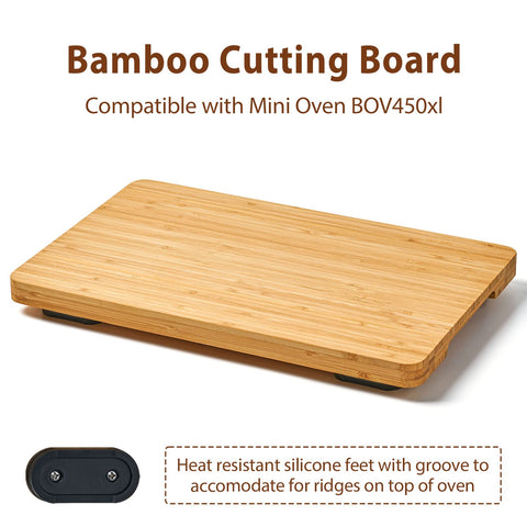 Umilife cutting board with heat resistant silicone feet prevents slipping