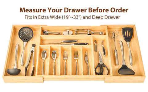 Umilife deep high-profile tray maximizes storage in wide drawers