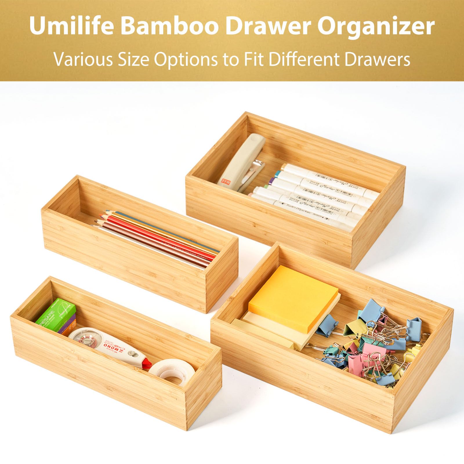 Umilife organizer with silicone feet stays stable and protects surfaces