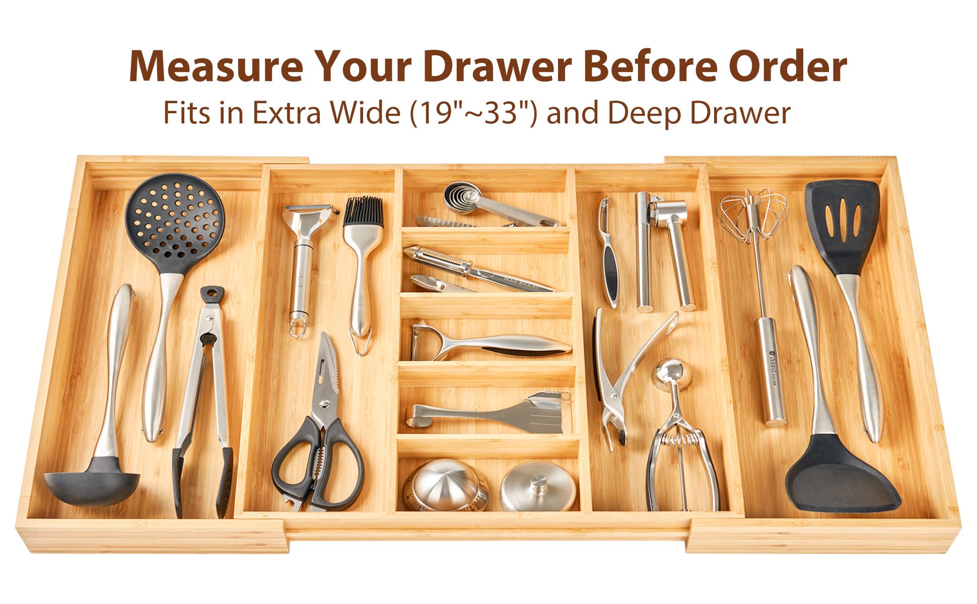 Umilife two point five inch high design adds extra storage in deep drawers