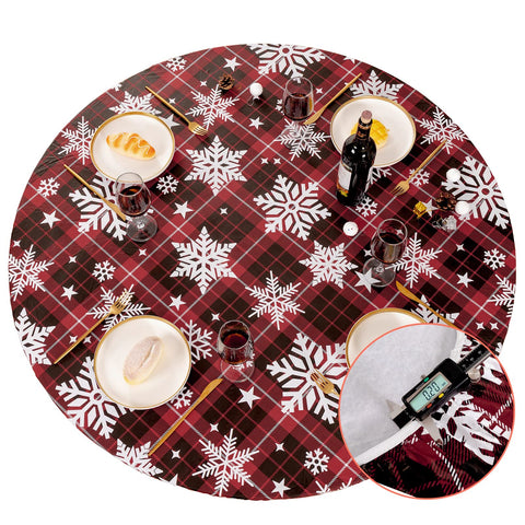UMINEUX indoor patio use table cover shields from spills and wear; easy to wipe.