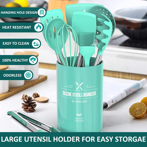 Umite Chef utensil holder keeps tools organized on the counter