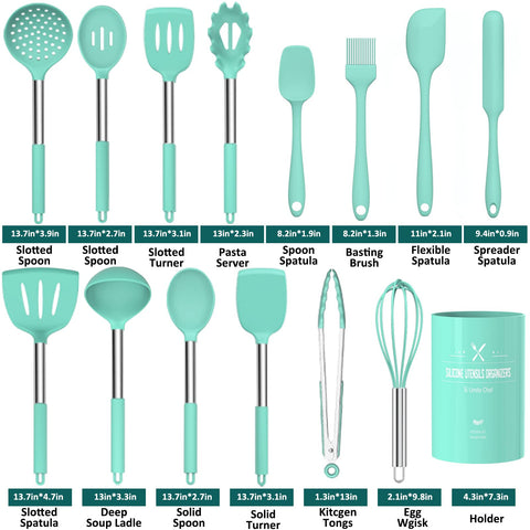 Umite Chef silicone solid turner for sturdy serving and turning