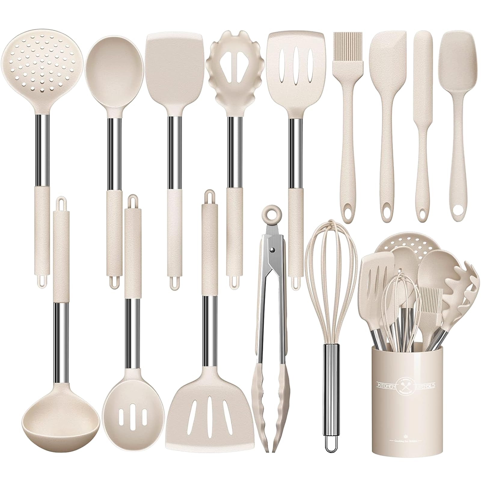 Umite Chef slotted turner for gentle flipping on nonstick cookware.