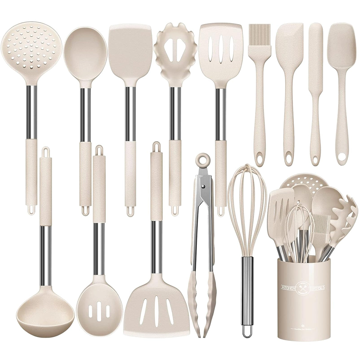 Umite Chef slotted turner for gentle flipping on nonstick cookware.