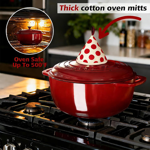 Umite Chef 6QT Dutch Oven delivers even heating with no hotspots during cooking