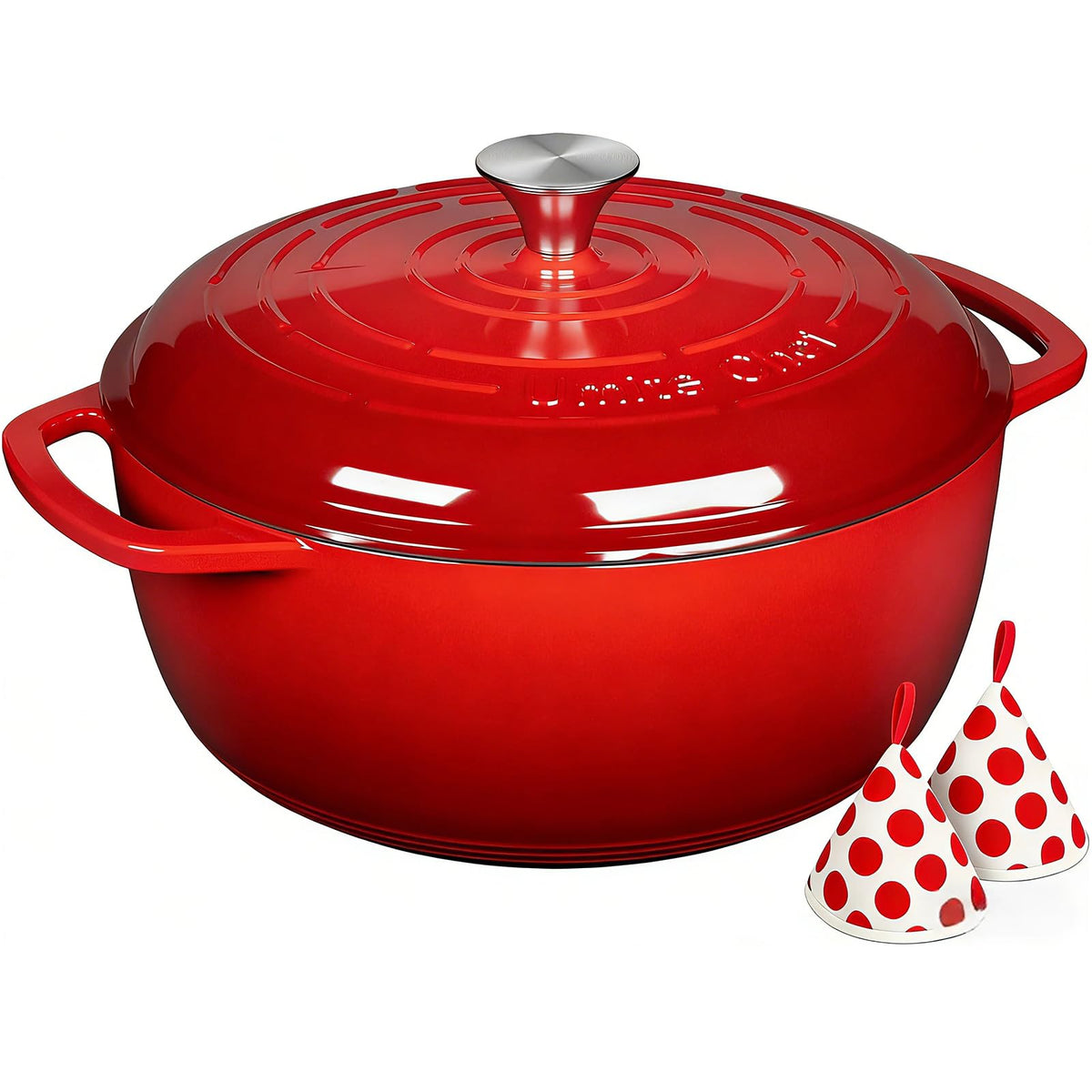 Umite Chef 6QT Dutch Oven lid with airtight seal preserves moisture and flavor