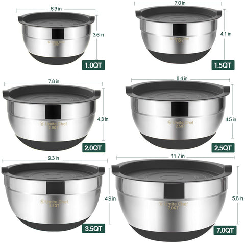 Umite Chef 7-quart bowl ideal for large batters and salads.