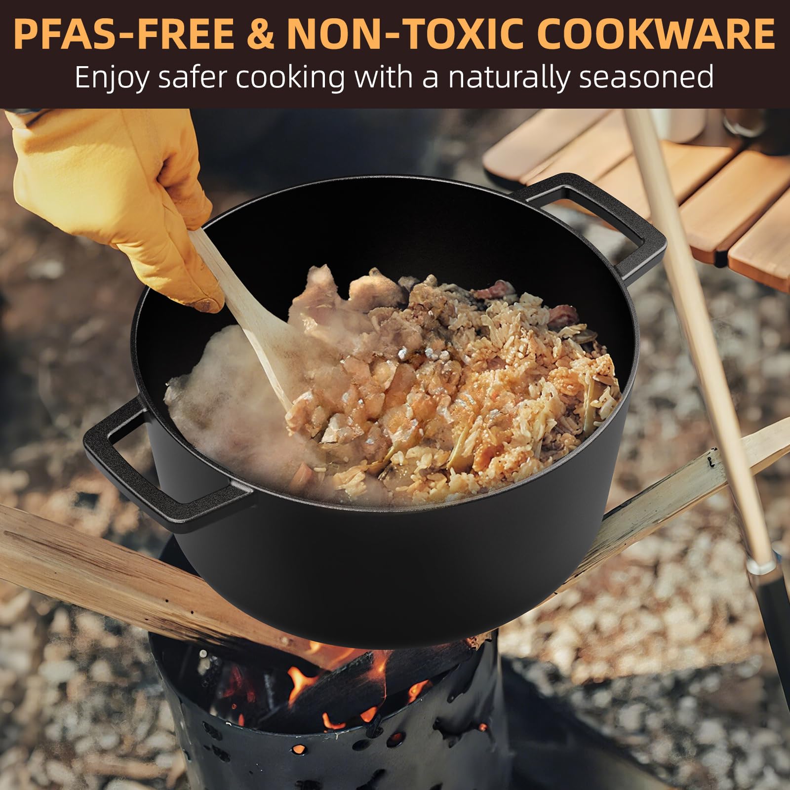 Umite Chef pre-seasoned cast iron care tips warm wash and oil