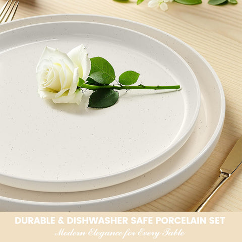 Umite Chef cream white dishware in warm kitchen setting.