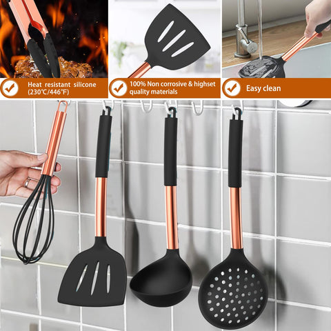 Umite Chef set includes essential tools for stirring, flipping, and serving.