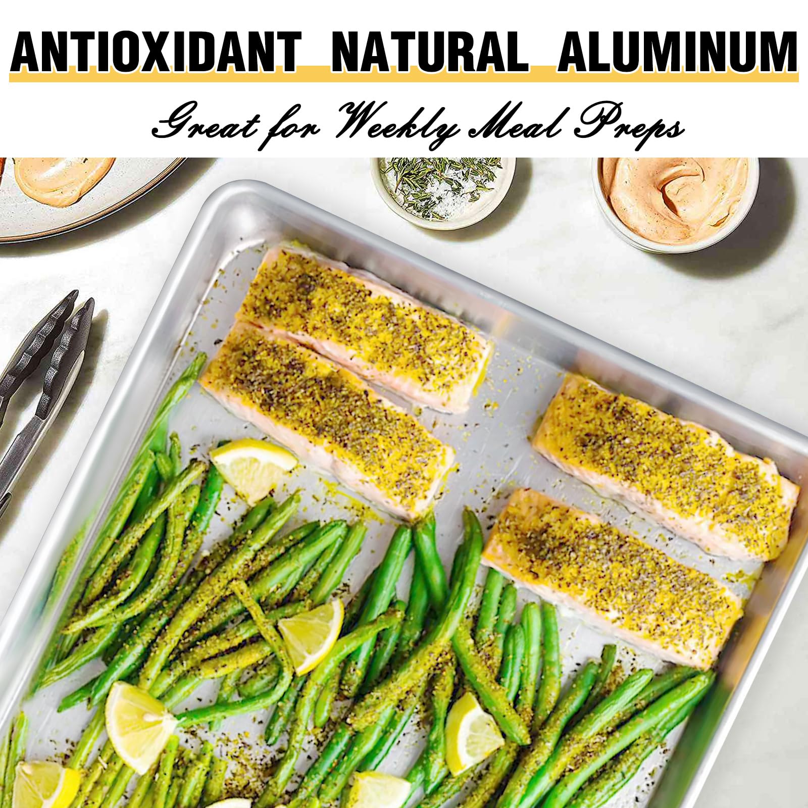 Umite Chef easy-clean aluminum pan simplifies hand washing and stain removal.