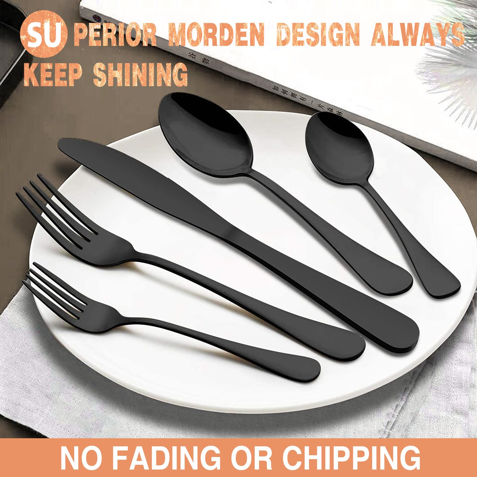 Umite Chef dinner forks close-up showing balanced ergonomic grip for comfort.