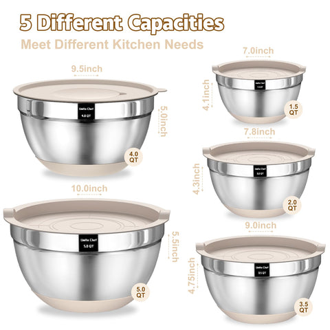 Grater attachments for slicing, grating, and shredding directly into the Umite Chef bowl.