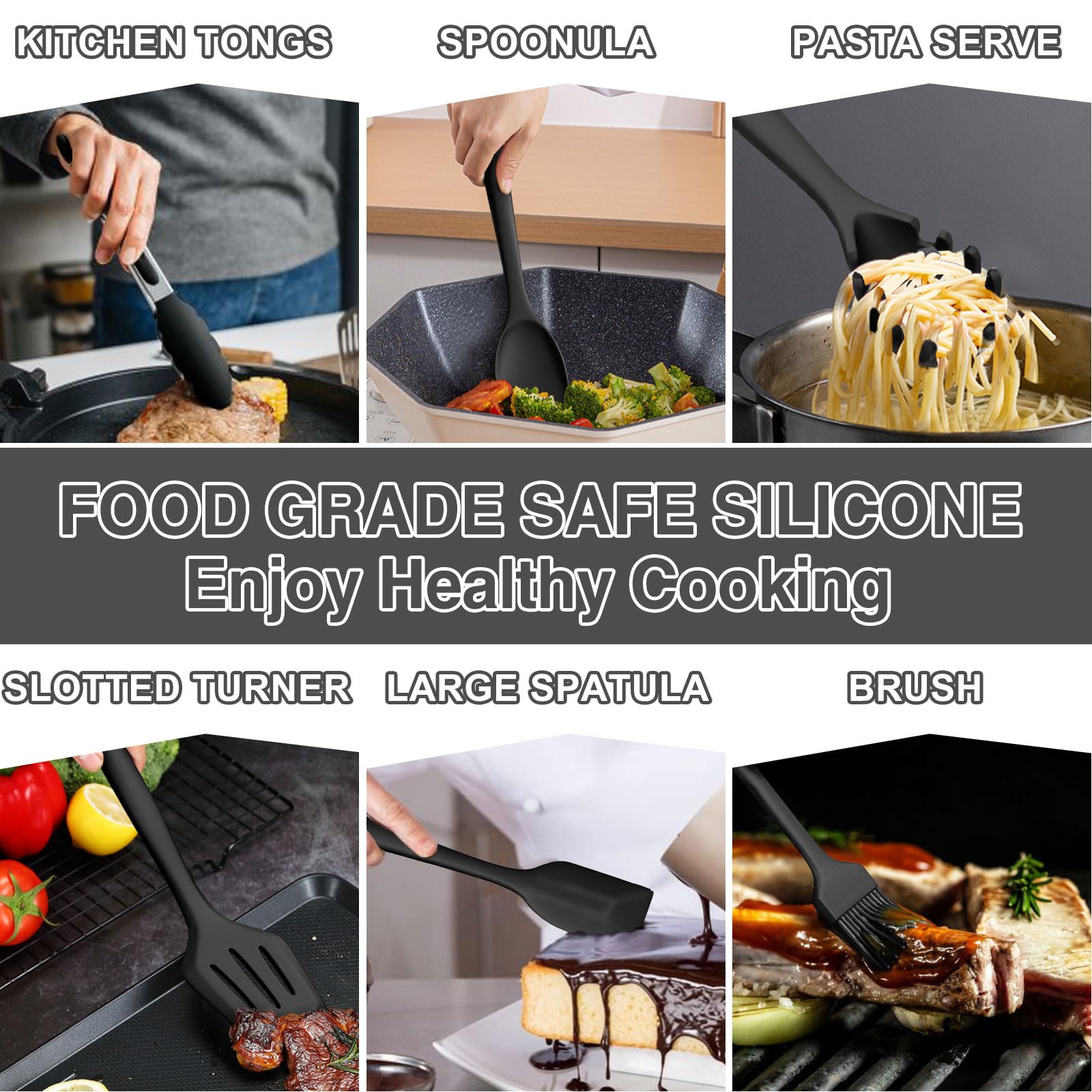 Umite Chef set features hanging holes for easy storage.