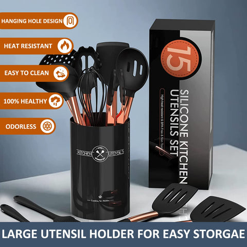 Umite Chef dishwasher-safe utensils simplify cleanup after meal prep.