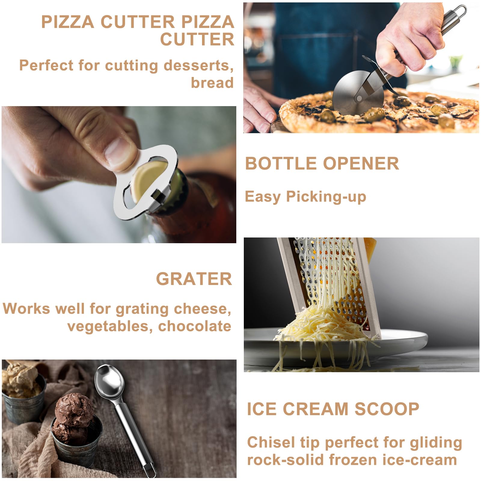 Umite Chef heat-resistant utensils ready for high-temperature cooking