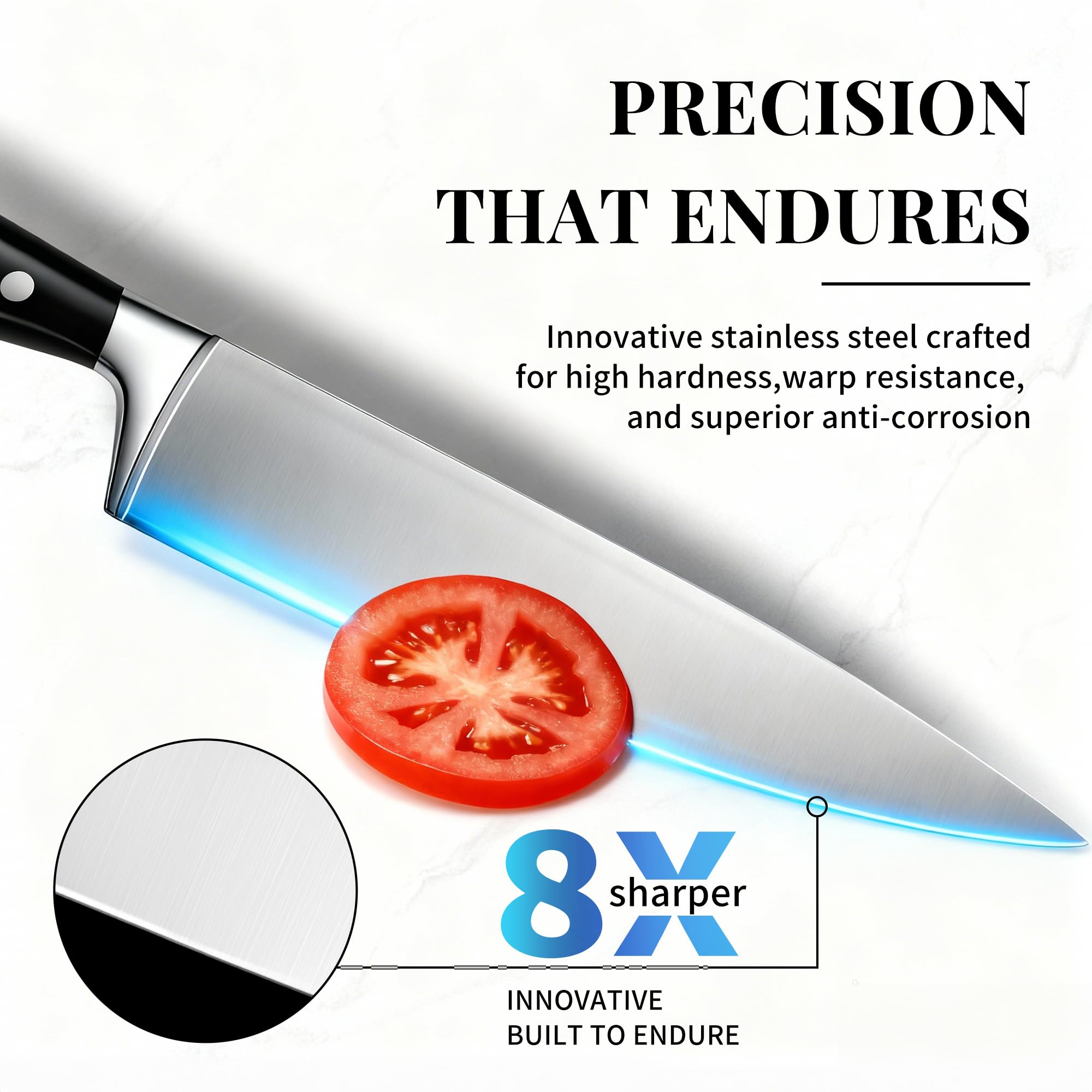 Umite Chef durable knife block keeps knives organized and accessible